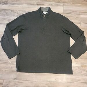 Mizzen‎ + Main Quarter Zip Golf Performance Pullover Mens XL Black Comfort